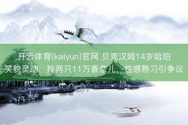 开云体育(kaiyun)官网 贝克汉姆14岁哈珀笑貌灵动，拎两只11万香奈儿，性感熟习引争议
